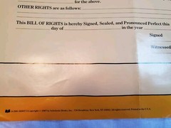 Vintage 80s 1987 Scholastic My Bill Of Rights Education Poster Wall Art 17×23
