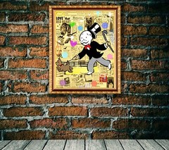 Alec Monopoly Sunday Scroll Art Print | Mounted Canvas | Framed Canvas |Acrylic