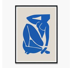 Matisse Art Print Poster, Matisse Cut Outs, Matisse Art, Vintage Art 3 Blue Crem