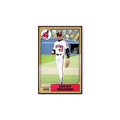 Ricky Vaughn Wild Thing Major League Movie 1987 Baseball Card Poster – 11×17 in.