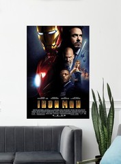 Iron Man Movie Poster Print 12×18 16×24 Marvel MCU Decor Art Home Theater