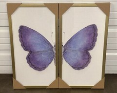 Allen + Roth Butterfly Wings Art Impression I-iii Framed 16.5″ H x 16.5″ NEW