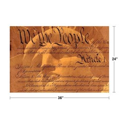 Constitution United States Statue of Liberty Face Art Print Poster 24×36 inch