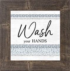 New Wash your hands Framed print