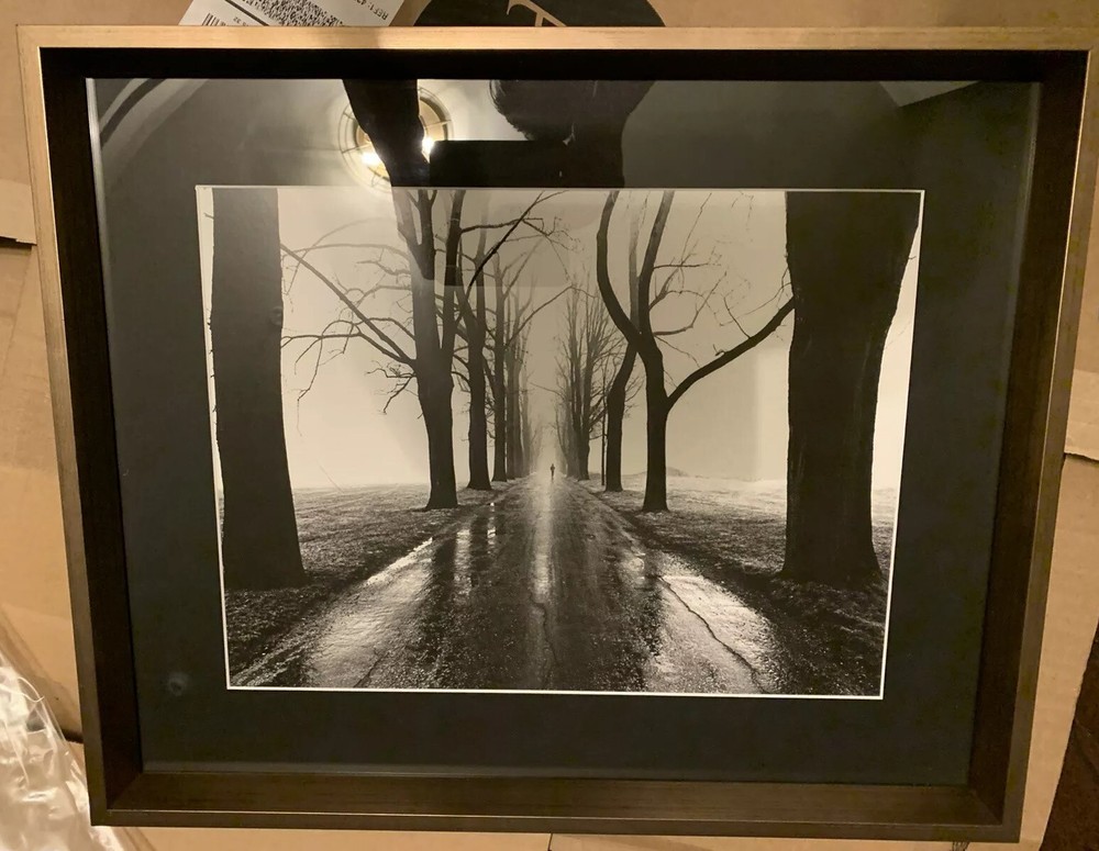 Jogger Custom Framed Art Print COLLINS Bronze Frame 32×21 in