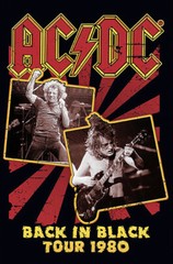 AC/DC – Music Poster (Back In Black – Tour 1980) (Size: 24″ x 36″)