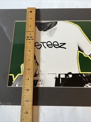 Steez DJ Matted Urban Art Print 11×14 Hip Hop Turntable Wall Decor