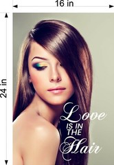 Hair Salon 21 Photo-Realistic Paper Poster Beauty Sign Non-Laminate Cut Vertical