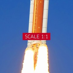 NASA Artemis II Launch Poster – Space Rocket Photo Print (Hi-Res details)