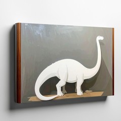 Canvas Wall Art a Minimalist Wall Art Style Image Featuring a Flat White