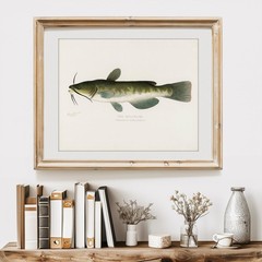 Vintage Fish Species Art Prints (Set of 6) – Unframed – 8×10 | Fishing Wall D…