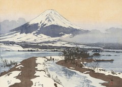 Japanese Art Woodblock Print Repro «Fuji from Kawaguchi Lake» YOSHIDA HIROSHI