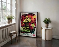Evil of Frankenstein Movie Poster 1964 French Hammer Horror Vintage Film Art