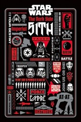 Star Wars – Movie Poster (Dark Side Iconographic & Pictograms) (24″ X 36″)