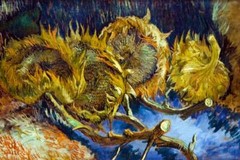 Vincent van Gogh Four Sunflowers Gone to Seed II Art Print Poster 24×36 inch