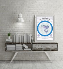 Flat Earth Map Alexander Gleason – 1892 New Standard Map of the World Gleason’s