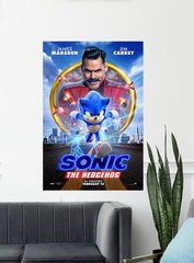 Sonic the Hedgehog Movie Poster Print 12×18 24×36 Art home theater