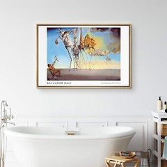 Wall26 – The Temptation of St. Anthony by Salvador Dali Framed Canvas Wall Art