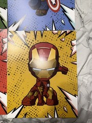 Superheroes watercolor wall art poster prints, set of 4 Unframed 8»x10»posters