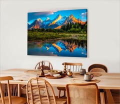 Grand Teton National Park Canvas Wall Art, Scenic Mountain, Nature Wall Decor,