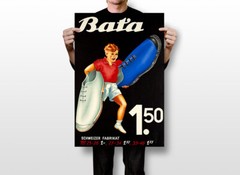 Bata Sport Sneakers Boy 1940 Original Vintage Wall Art Home Decor – POSTER 20×30