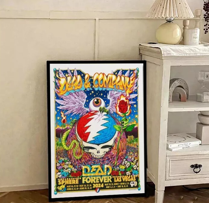 Dead & Company Dead Forever 2024 Sphere Las Vegas NV Event Poster