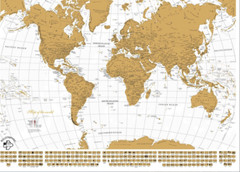 Scratch Off World Map Lot of 6 ea