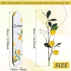 1PC Wall Mounted Wood Lemon Theme Decoration Fake Plant Hanging Wooden Plaque…