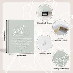 Motivational Quotes Frame Canvas Wall Art, Inspirational Wall Decor, Set Of 6…