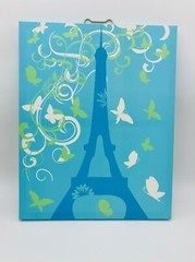 Eiffel Tower & Butterflies Paris France Wall Art Décor Canvas Picture Artwork