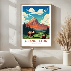 Grand Teton National Park – Travel Poster