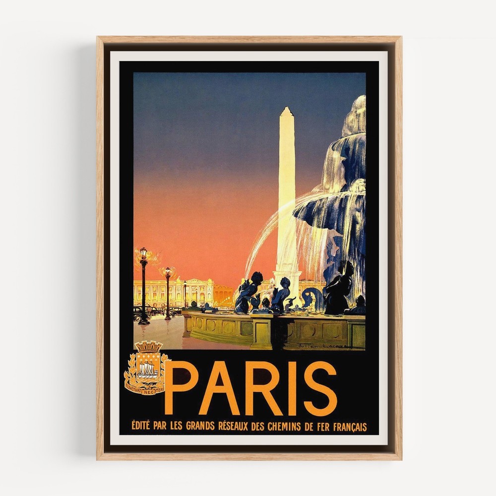 Paris (2) Retro Travel Poster
