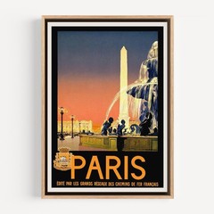 Paris (2) Retro Travel Poster