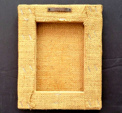 Joanna CHEF’S SPECIAL Lobster Dinner Signed Artwork Mounted on Burlap & Wood Art