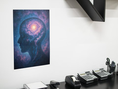 Subconscious Mind Relax Spirt Brain Wall Vinyl Decal Poster Removable Adhesive