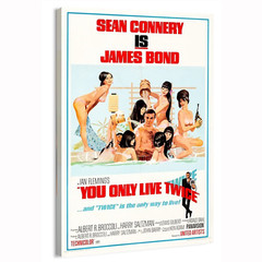 1967 You Only Live Twice James Bond 007 Movie Poster or Canvas Home Decor