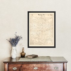 Old Map of Motley County, TX 1893 – Vintage Texas Art