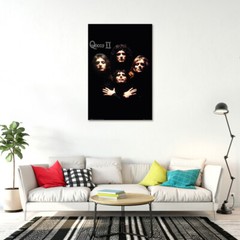 Queen – Music Poster (Album Cover – Queen II – Faces – Bohemian Rhapsody)
