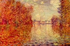 Claude Monet Autumn Effect At Argenteuil Poster 36×24