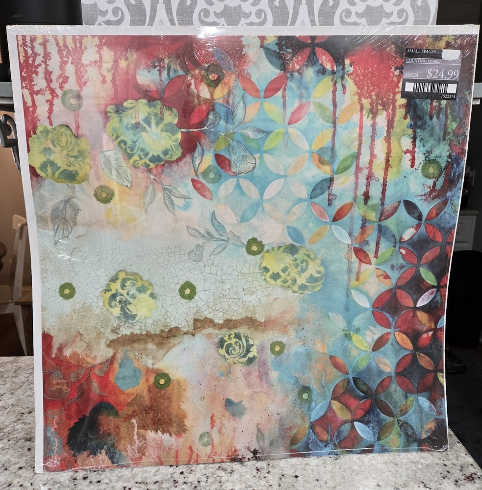Set Of 2 24 Inch Square Abstract Art Prints