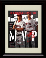Shohei Ohtani and Mike Trout Framed 8×10 Print – Angels Stars – 3/20/2018 SI
