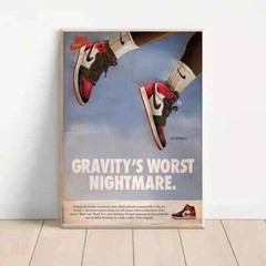 Poster Air Jordan 1 Vintage Poster No Frame Wall Decor- No Frame