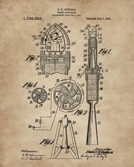6 Outer Space Patent Prints (8″x10″) – Great Gift for Engineers – Wall Art Decor