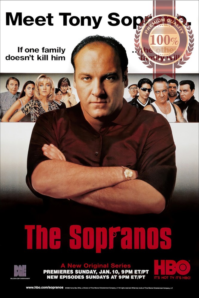 THE SOPRANOS TONY SOPRANO TV SHOW ORIGINAL OFFICIAL PRINT PREMIUM POSTER