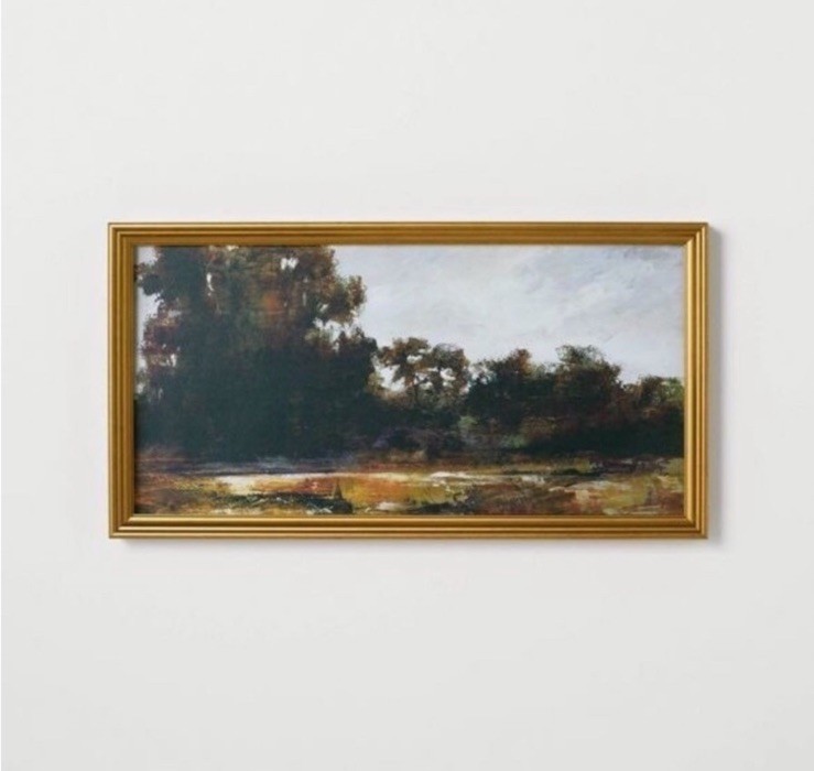 Horizontal Landscape Framed Wall Art Canvas – Threshold with Studio McGee