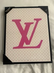 Louis Vuitton Wall Art 16”x 20” In Canvas Designer LV Pink