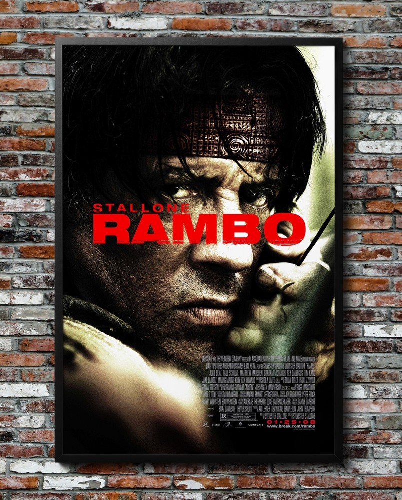 Rambo 2008 Movie Poster 24″x36″ Glossy Unframed 0856