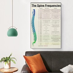 The Spine Frequencies Poster Science Education Canvas Wall Art Aesthetic Deco…