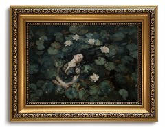 Gold Framed Dark Academia Wall Art Vintage Gothic Wall Decor Victorian Pictur…
