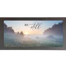 Be Still Christian Sunrise Framed Wall Art Wide Landscape Decor | Multiple Sizes